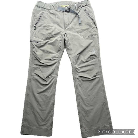 Stio Mens 36R Hiking Pants Outdoor Travel Active Gray Belt camping Hunting - Picture 1 of 12